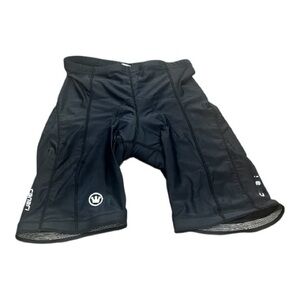 Canari Bike Cycling Shorts Padded Black Size Large Nylon Lycra Chamois Unisex